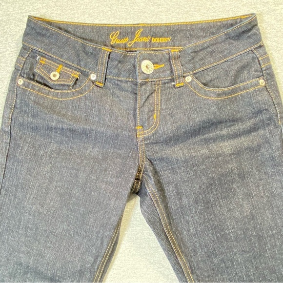 Guess Jeans Women's 29 Doheny Flap Pocket Low Rise Cropped Bootcut Casual Denim - Picture 3 of 15